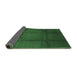 Sideview of Abstract Emerald Green Contemporary Rug, con1064emgrn