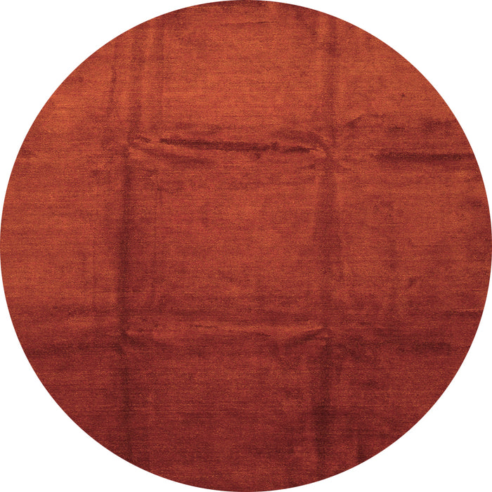 Square Abstract Orange Contemporary Rug, con1064org
