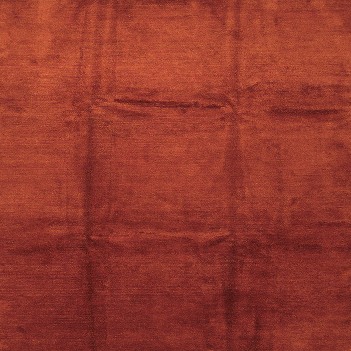 Round Machine Washable Abstract Orange Contemporary Area Rugs, wshcon1064org