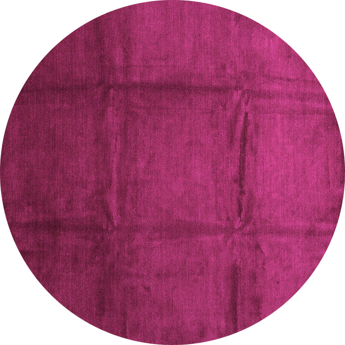 Round Abstract Pink Contemporary Rug, con1064pnk