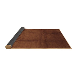 Sideview of Abstract Brown Contemporary Rug, con1064brn