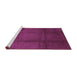 Sideview of Machine Washable Abstract Purple Contemporary Area Rugs, wshcon1064pur