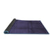 Sideview of Abstract Blue Contemporary Rug, con1064blu