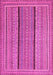 Machine Washable Abstract Pink Contemporary Rug, wshcon1065pnk