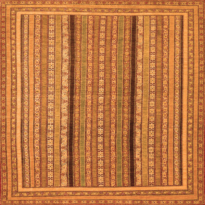 Serging Thickness of Abstract Orange Contemporary Rug, con1065org