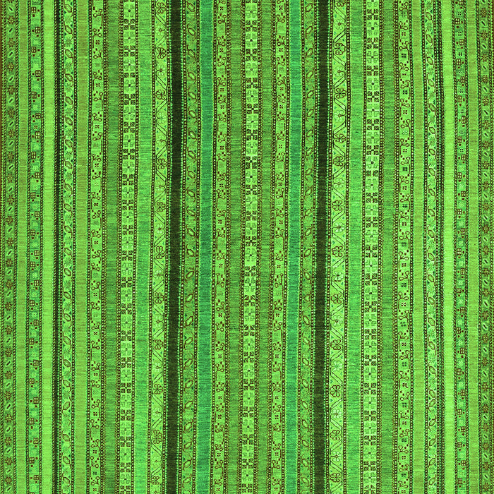 Serging Thickness of Machine Washable Abstract Green Contemporary Area Rugs, wshcon1065grn