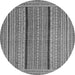 Square Abstract Gray Contemporary Rug, con1065gry