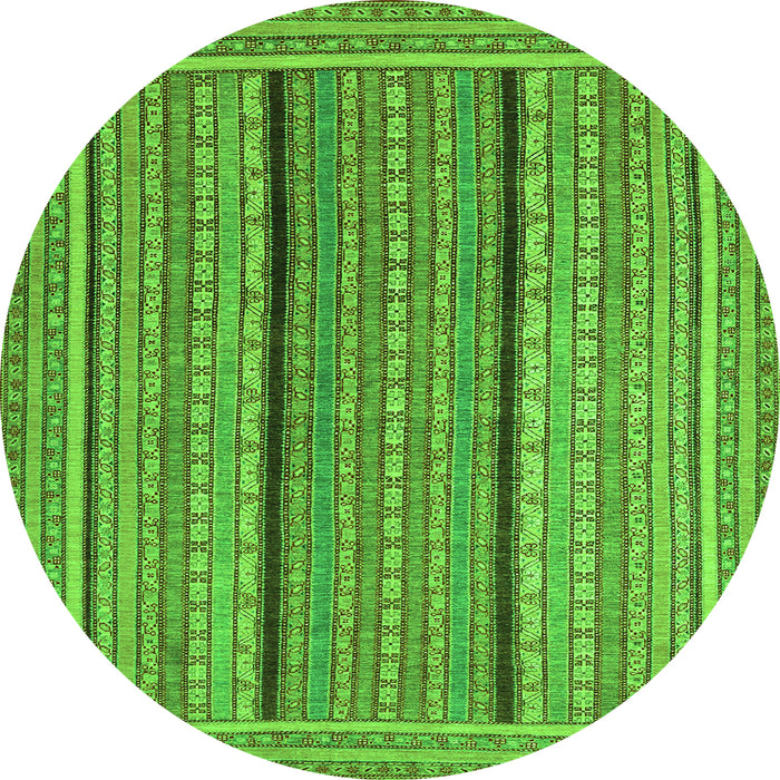 Square Abstract Green Contemporary Rug, con1065grn