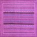 Square Abstract Purple Contemporary Rug, con1065pur