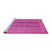 Sideview of Machine Washable Abstract Pink Contemporary Rug, wshcon1065pnk