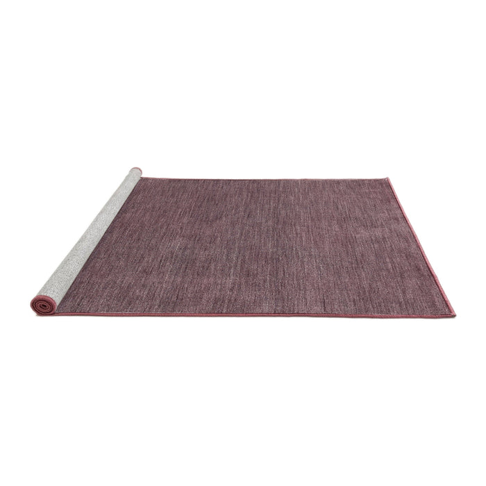 Serging Thickness of Machine Washable Contemporary Tulip Pink Rug, wshcon1066