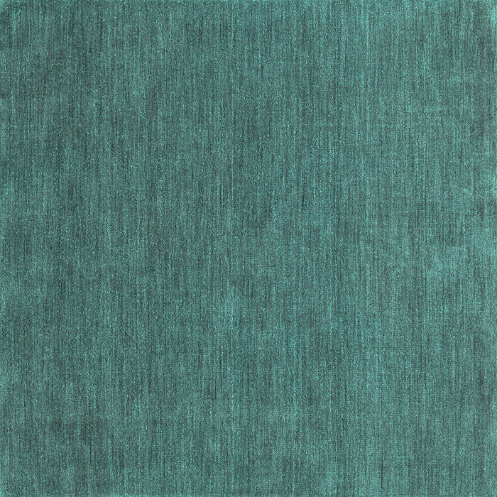 Square Abstract Turquoise Contemporary Rug, con1066turq