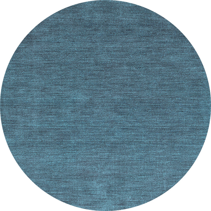 Round Machine Washable Abstract Light Blue Contemporary Rug, wshcon1066lblu