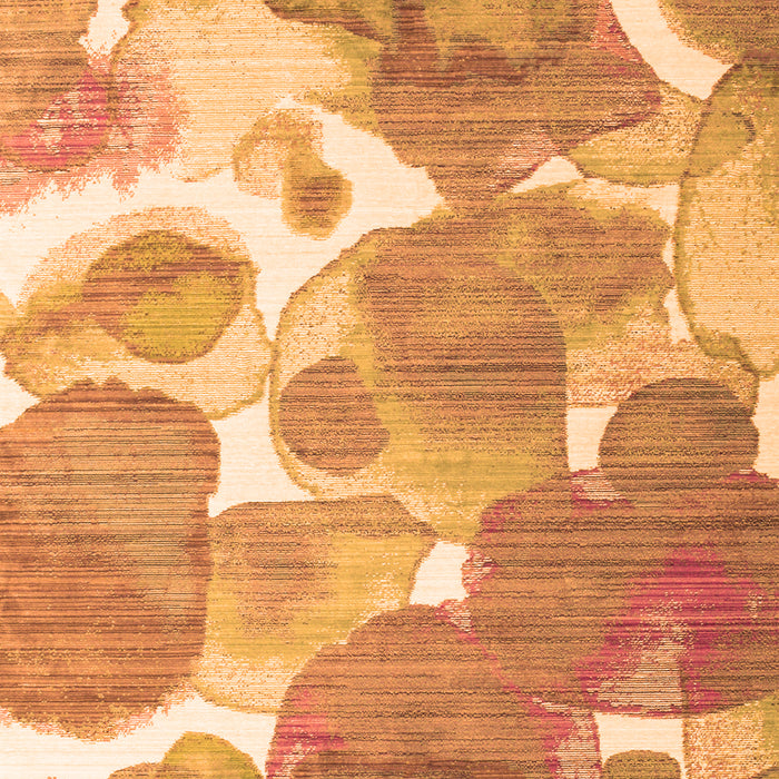 Serging Thickness of Machine Washable Abstract Orange Contemporary Area Rugs, wshcon1067org