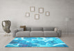 Machine Washable Abstract Light Blue Contemporary Rug in a Living Room, wshcon1067lblu