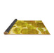 Sideview of Abstract Yellow Contemporary Rug, con1067yw