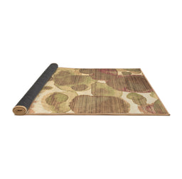Sideview of Abstract Brown Contemporary Rug, con1067brn