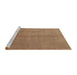 Serging Thickness of Machine Washable Contemporary Light Brown Rug, wshcon1068