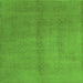 Serging Thickness of Abstract Green Contemporary Rug, con1068grn