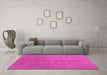 Machine Washable Abstract Pink Contemporary Rug in a Living Room, wshcon1068pnk