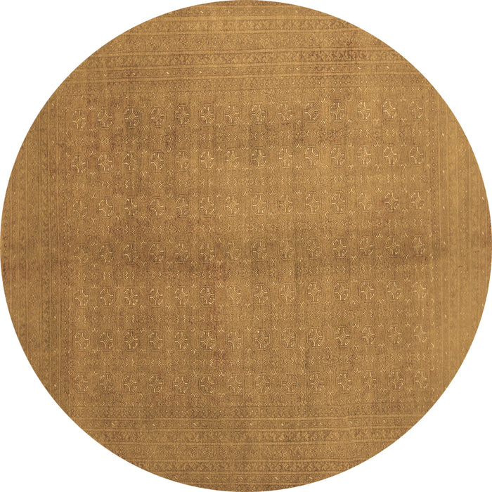 Round Machine Washable Abstract Brown Contemporary Rug, wshcon1068brn
