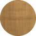 Round Machine Washable Abstract Brown Contemporary Rug, wshcon1068brn