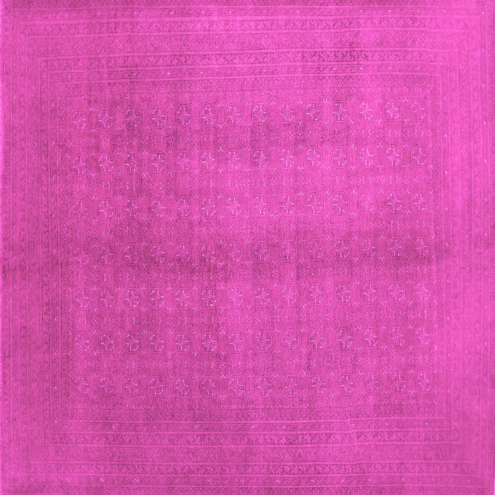 Square Abstract Pink Contemporary Rug, con1068pnk