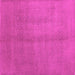 Square Abstract Pink Contemporary Rug, con1068pnk