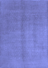 Abstract Blue Contemporary Rug, con1068blu