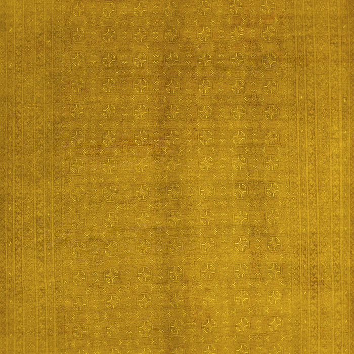 Abstract Yellow Contemporary Rug, con1068yw