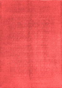 Abstract Red Contemporary Rug, con1068red