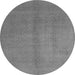 Square Abstract Gray Contemporary Rug, con1068gry