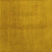 Square Abstract Yellow Contemporary Rug, con1068yw