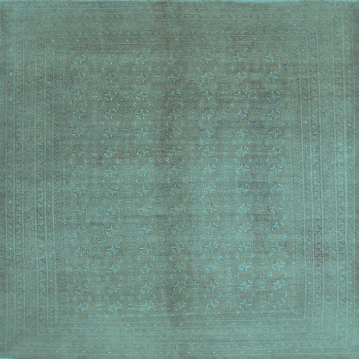 Square Abstract Light Blue Contemporary Rug, con1068lblu