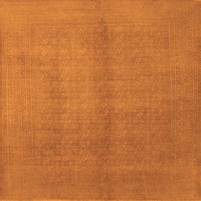 Serging Thickness of Abstract Orange Contemporary Rug, con1068org