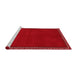 Contemporary Red Washable Rugs