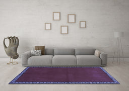 Machine Washable Abstract Blue Contemporary Rug in a Living Room, wshcon1069blu