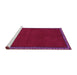 Sideview of Machine Washable Abstract Purple Contemporary Area Rugs, wshcon1069pur