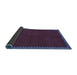 Sideview of Abstract Blue Contemporary Rug, con1069blu