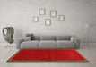 Machine Washable Abstract Orange Contemporary Area Rugs in a Living Room, wshcon1069org