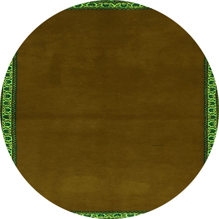 Machine Washable Abstract Green Contemporary Area Rugs, wshcon1069grn