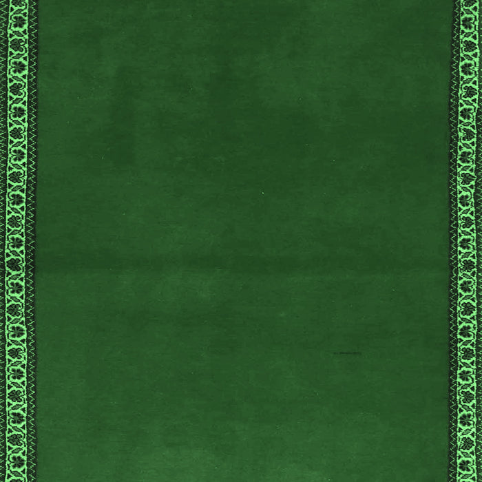 Machine Washable Abstract Emerald Green Contemporary Area Rugs, wshcon1069emgrn