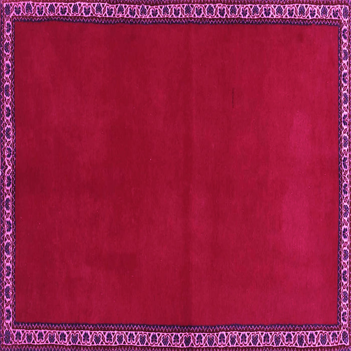 Square Abstract Pink Contemporary Rug, con1069pnk