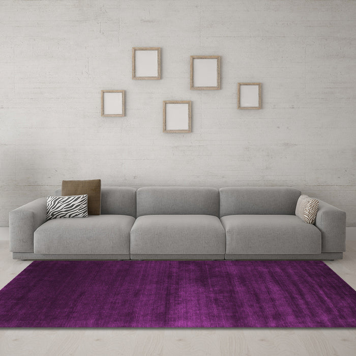 Machine Washable Abstract Pink Contemporary Rug in a Living Room, wshcon106pnk
