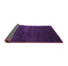 Sideview of Abstract Purple Contemporary Rug, con106pur