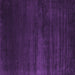 Square Abstract Purple Contemporary Rug, con106pur