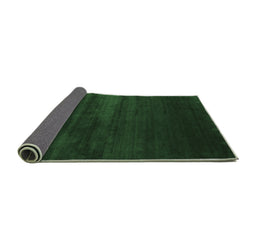 Sideview of Abstract Emerald Green Contemporary Rug, con106emgrn