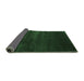 Sideview of Abstract Emerald Green Contemporary Rug, con106emgrn