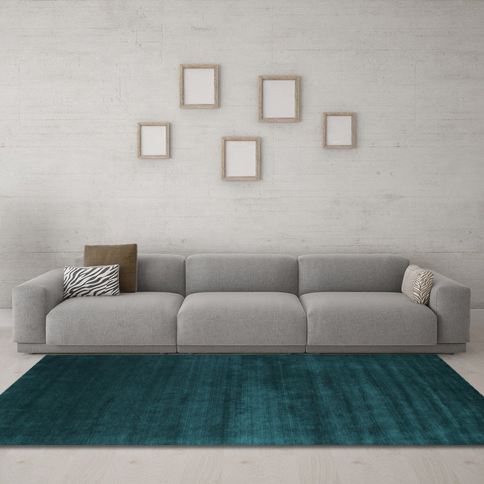 Machine Washable Abstract Light Blue Contemporary Rug in a Living Room, wshcon106lblu