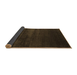 Sideview of Abstract Brown Contemporary Rug, con106brn
